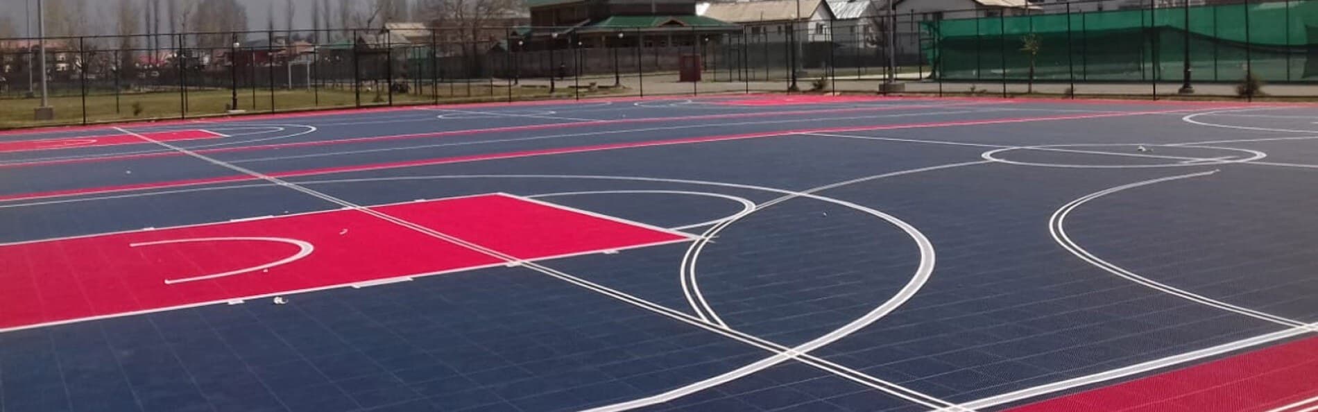 Sport Court Power Game outdoor flooring installed in Srinagar, Kashmir